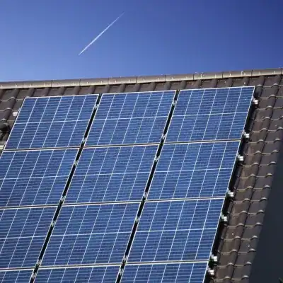 Close-up of solar panels from the existing REX residential page